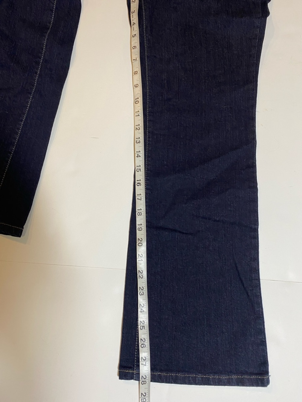Sonoma SZ 8P Dark Denim Boot Cut Mid Rise Slimming Jeans New D6e - Picture 10 of 13